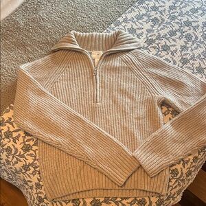 H&M Beige V-Neck Sweater
